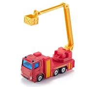 siku 1080, Camion dei pompieri con piattaforma antincendio, Rosso e Giallo, Braccio della piattaforma estraibile, Cestello mobile