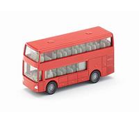 siku 1321, Autobus turistico a due piani, Metallo e Plastica, Rosso, Auto giocattolo per bambini