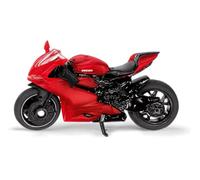 siku 1385, Moto Ducati Panigale 1299, Metallo e Plastica, Rosso, Cavalletto pieghevole
