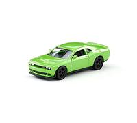 siku 1408, Dodge Challenger SRT Hellcat, Metallo e Plastica, Verde, Portiere apribili, Auto giocattolo per bambini