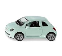 siku 1453, Fiat 500, Auto giocattolo per bambini, Metallo e Plastica, Verde menta, Ruote in gomma