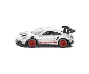 Siku 1500, Porsche 911 GT3 RS, Metallo/Plastica, bianco, Design da corsa, Macchinina per bambini, Potente spoiler posteriore, Sportelli apribili