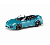siku 1523, Porsche 911 Turbo S Cabrio, Metallo e Plastica, Blu, Auto giocattolo per bambini