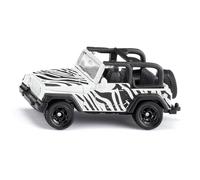 Siku Jeep Wrangler Safari, nero/bianco