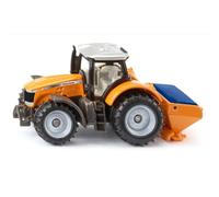 Siku 1563, Massey Ferguson con spargisale, Metallo/Plastica, Arancione, Trattore giocattolo per bambini, Incl. spargisale, Cabina rimovibile