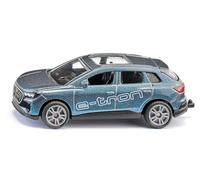 Siku 1567, Audi Q4 e-tron, Auto Giocattolo, Metallo/Plastica, Blu, Con Gancio di Traino, Ruote in Gomma, Vernice Metallizzata