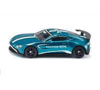 siku 1577, Aston Martin Vantage GT4, Auto Giocattolo, Metallo e Plastica, Blu, Vernice Metallizzata, Maestoso Alettone Posteriore, Cerchioni Sportivi, Design Curato nei Minimi Dettagli