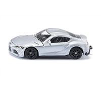 siku 1578, Toyota GR Supra, Auto Giocattolo, Metallo e Plastica, Argento, Replica Dettagliata del Motore, Cerchioni Sportivi, Ruote in Gomma