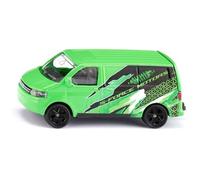 Siku 1585, VW T5, furgoni, metallo/plastica, verde/nero, portellone posteriore, auto giocattolo per bambini
