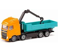 Siku Camion scarrabile Volvo 1683 – Gru girevole, Metallo e Plastica, Arancione e Turchese