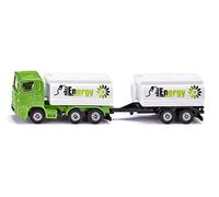 siku 1690, Camion con cisterne e rimorchio, Metallo e Plastica, 1:87, Verde e Bianco, Con due assi, Compatibile con modellini siku nella stessa scala di grandezza