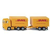 siku 1694, Camion DHL con rimorchio, Metallo e Plastica, Giallo, Portelloni posteriori apribili, Rimorchio rimovibile