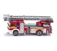 Siku 1841, Camion dei pompieri con scala girevole, 1:87, Metallo/Plastica, Rosso, Scala mobile