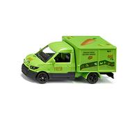 siku 1941, Streetscooter BIO Servizio di Consegna, Furgone Giocattolo, 1:50, Metallo e Plastica, Verde, Portellone Posteriore Apribile, Incl. Fogli di Adesivi e Fogli di Cartone per Alimenti