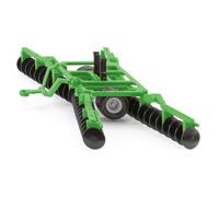siku 2071, Erpice a dischi, 1:32, Metallo/Plastica, Verde/Nero, Bracci Pieghevoli con Dischi Mobili, Pneumatici Gommati, Modello Giocattolo Compatibile con gli Attacchi per Rimorchio dei Trattori 1:32