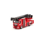 siku 2114, Fire Engine with Rotating Ladder, 1:50, Metal/Plastic, Red, Extendabl