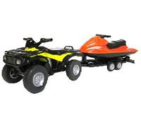 siku 2314, Quad con rimorchio e moto d'acqua, 1:50, Metallo e Plastica, Giallo e Rosso, Rimorchio rimovibile, Moto d'acqua galleggiante