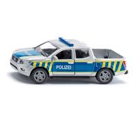 Siku 2317, Nissan Navara Polizia Federale, 1:50, Metallo/Plastica, Argento/Blu, Macchinina per bambini, Sportelli apribili, Pneumatici in gomma, Gancio di traino