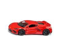 siku 2359, Chevrolet Corvette Stingray, Auto Giocattolo, 1:50, Metallo e Plastica, Rosso, Cofano e Portiere Apribili, Ruote Intercambiabili