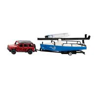 SIKU 2564, Mercedes-AMG G65 with Sailboat, 1:50, Metal/Plastic, Red/Blue, Incl. metal trailer, Multi-functional