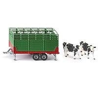 Siku 2875 Bestiame Catle Rimorchio Doppio Asse Completo Con 2 Cows 1:3 2 Scala