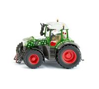 Siku 3224, trattore natalizio Fendt 728 Vario, 1:32, con pilota di Babbo Natale, metallo/plastica, verde, cabina rimovibile, sterzo dell'asse, giunto anteriore e posteriore mobile