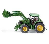 siku 3652, Trattore John Deere con caricatore frontale, 1:32, Metallo e Plastica, Verde, Caricatore frontale mobile, Cabina rimovibile
