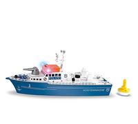 siku 5401, Motoscafo della polizia, Plastica, Blu e Bianco, Cannone ad acqua, Luci, Suoni, Rampa a poppa, Boa inclusa