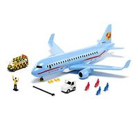 siku 5402, Aereo di linea con accessori, Plastica, Azzurro, Multifunzionale, Compatibile con modellini siku della stessa scala di grandezza