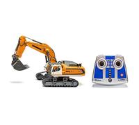 siku 6740, Liebherr R980 SME Escavatore Cingolato, Telecomandato, 1:32, Incluso Telecomando Bluetooth, Possibile Comando tramite App con Effetti Sonori, Metallo/Plastica, Giallo