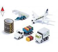 siku 6312, Airport Set, Metal/Plastic, White, Incl. commercial aircraft, caterin