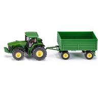 Siku NO.1953 1:50 John Deere Trattore Con Ribaltamento Trailer Dicast Modello /