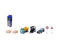 SIKU MEZZI CANTIERE SET 3 CAMION RUSPA CARRELLO 296X110X48MM STATICO