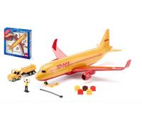SIKU MODELLINO AEREO STATICO DHL CARGO AIRCRAFT CON ACCESSORI BOX SCALA 39x38cm