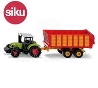 Siku NO.1650 1:87 Scala Claas Trattore Con Foraggio Trailer Dicast Modello Toy