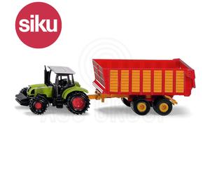 Siku NO.1650 1:87 Scala Claas Trattore Con Foraggio Trailer Dicast Modello Toy
