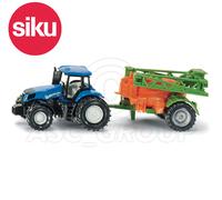 Siku NO.1668 1:87 Scala Nuovo Holland Trattore Con Corto Spray Dicast Modello /