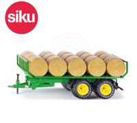 Siku NO.2891 1:3 2 Scala Verde Rimorchio Con 15 Balle Dicast Modello / Toy