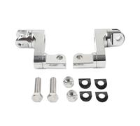 SIKUAI 1 paio di pedane XJ55-ZA-4N5U, pedane per montaggio su pedali, estensioni cromato per Montaggio maschio, pedana per guidatore, spostando la pedana di 2-3/5" più larga e 2" in avanti