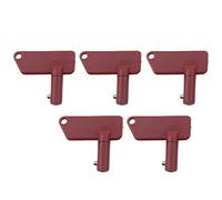 SIKUAI 5PCS Battery Switches Lock Keys Stamped MS634212, 7012587 ELI80-0106 Ignition Keys Replacement For Terex Battery Disconnect Isolator