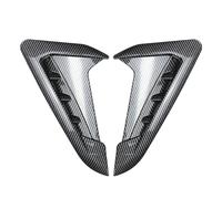 SIKUAI Copertura per bocchetta di ventilazione laterale della ruota anteriore ABS in fibra di carbonio nera per X3 X4 G01 G02 M Sport 2018+