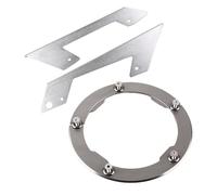 SIKUAI Copertura puleggia cinghia trasmissione + protezione campana catena alluminio grigio + argento per T-max TMAX 530 2013-2015 Moto