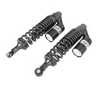 SIKUAI Coppia di ammortizzatori posteriori regolabili da 340 mm per moto, con azoto, universali, per ATV, Go Kart, Quad e Dirt Bike (neri).