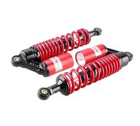 SIKUAI Coppia di ammortizzatori posteriori regolabili da 340 mm per moto, sospensioni universali all'azoto per ATV, Go Kart, Quad, Dirt Sport Bike (rosso)