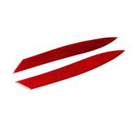 SIKUAI Copri-sopracciglia leggero, palpebre per fari, 2 pezzi per Jaguar F-Type 13-24 in fibra di carbonio rossa sinistra e dest