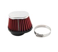 SIKUAI Filtro pulitore Pod 55MM 2.17" Filtro ovale 1 pz Alluminio, tessuto non tessuto Rosso