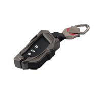 SIKUAI Guscio chiave, guscio chiave telecomando, guscio chiave a 3 pulsanti, 1 set per ID.3 2021-2025 in lega di zinco + silicone nero opaco