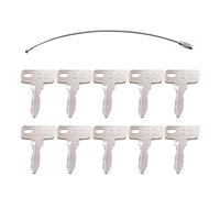 SIKUAI Marked 1920 Ignition Switch Keys 1012505 AM10079, 10PCS 430-168/167/199/299 Ignition Keys Replacement For Club Car DS, Precedent Gas, Electric Golf Carts