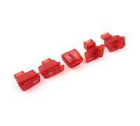 SIKUAI Pulsante di controllo dell'interruttore per motociclette, impermeabile, indicatori di direzione, fari, accensione, tappi di copertura, rosso per scooter, motociclette, per 50 125 150cc