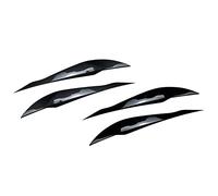 SIKUAI Rivestimento palpebre fari P Adesivo per palpebre sopracciglio fari Copertura palpebre fari per Serie 3 F30 F31 2013 2014 2015 2016 2017 2018, Nero lucido